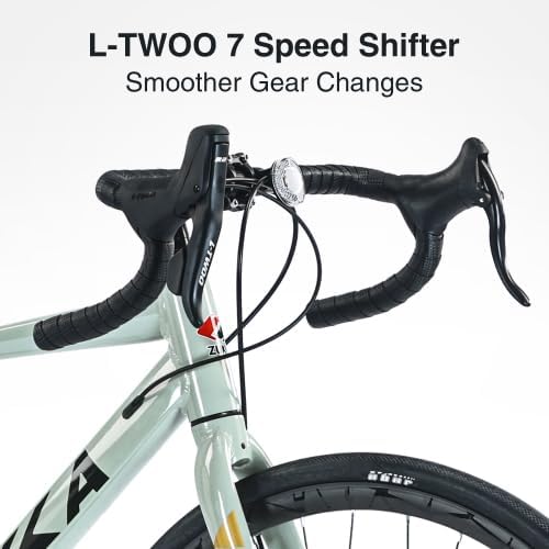 700C Road Bike,7 Speed Road Bike, for Men Women,Aluminum Alloy Frame