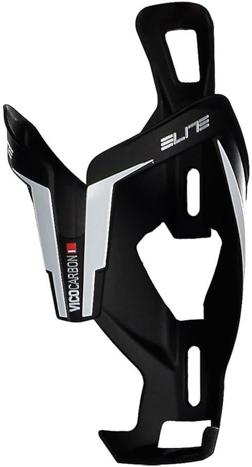 Elite Vico Carbon Bottle Cage – Ultra-Lightweight Italian Carbon Fiber Cycling Water Bottle Holder – Multiple Colors