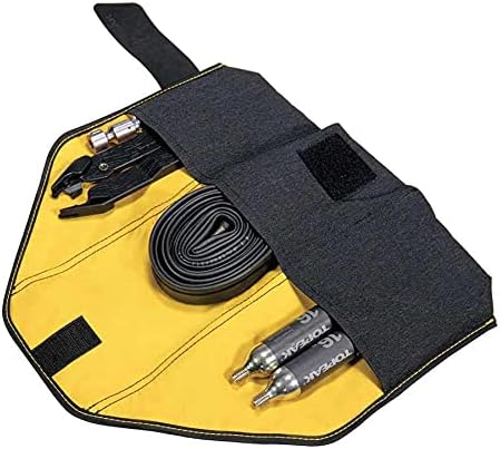 Topeak Burrito Pack – Compact Roll-Up Bike Tool Organizer with 3 Compartments & Water-Repellent Coating for Saddle, Frame, or Seatpost Mount