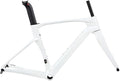 700C Road Bike Frameset 43.5/46/48/50/52/54/56CM Cyclocross Race Bike Frame Carbon Fiber Bike Frames Disc Brake Thru Axle F12×100mm R12×142mm(White,54CM)