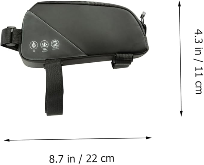 Milisten Waterproof Bike Frame Bag Reflective Cycling Top Tube Storage Pouch for Mountain and Road Bicycles Sturdy Bicycle Accessories for Easy Access to Phones and Essentials