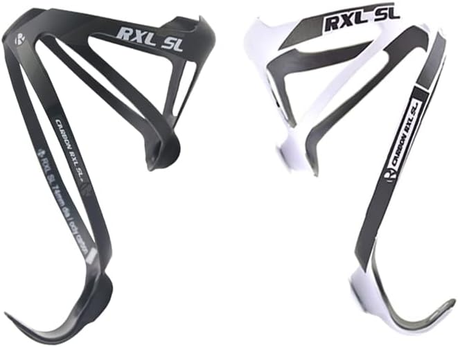 [US Stock] RXL SL Full Carbon Fiber Water Cup Cage Carbon MTB Road Bike Bicycle Water Bottle Holder Super Light 3K Gloss 20g Black White