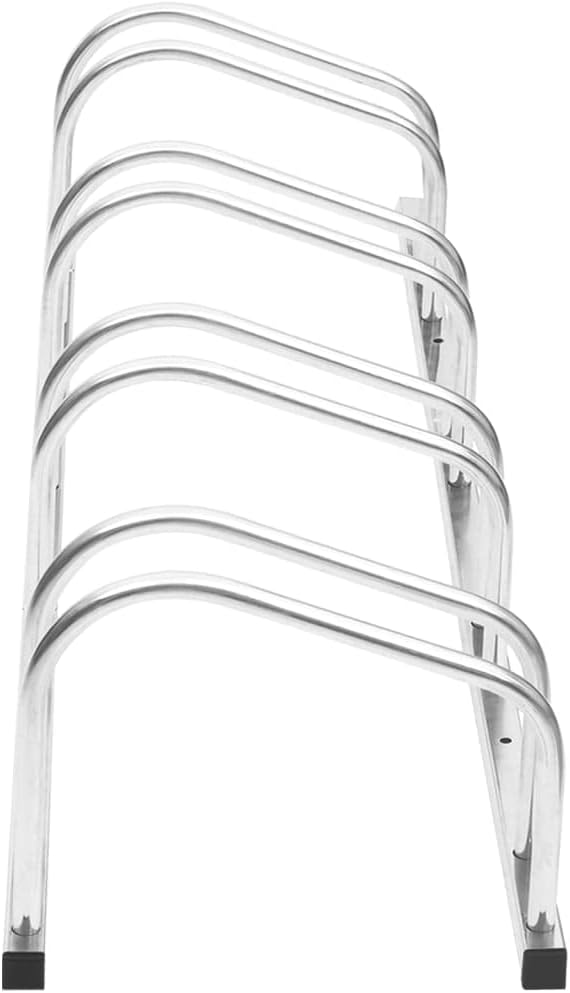Galvanized Steel Floor Freestanding Bicycle Stand for 4 Bikes, 4 Bikes Floor Bike Stand, Bike Floor Parking Rack for Indoor & Outdoor Garage Storage,-877