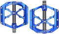 MZYRH 3 Bearings Mountain Bike Platform Pedals - Flat Alloy 9/16" Non-Slip Bicycle Pedals