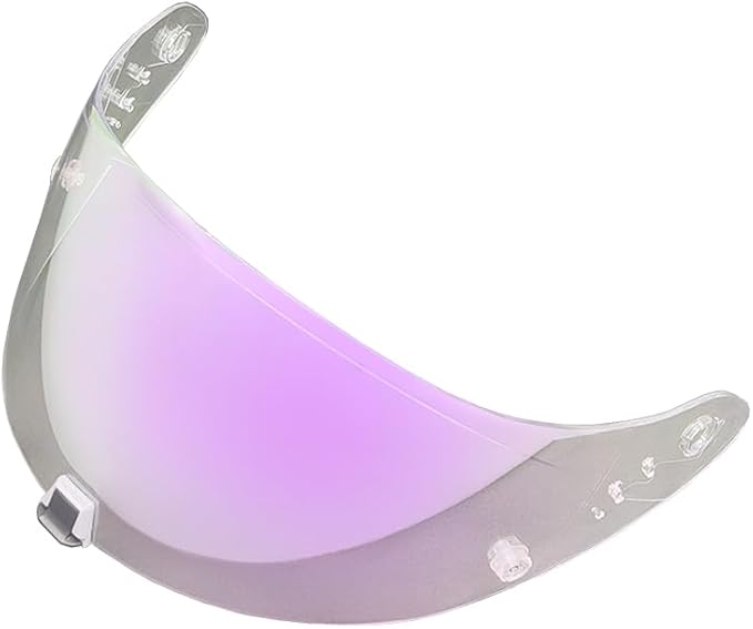 T520 Motorcycle Helmet Visor Replacement Compatible with Scorpion EXO T520/R1 Air/ST1400 UV Protection Anti-Scratch (Clear purple-For day& night)