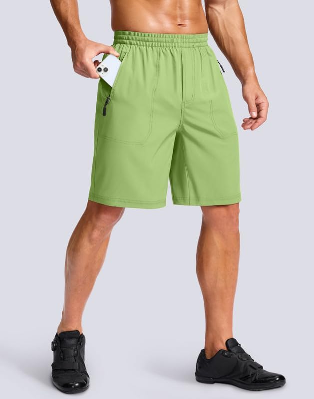 Bikewa Men's Mountain Bike Shorts 4D Padded Baggy Bicycle Biking Riding Lightweight Cycling Shorts with Zipper Pockets