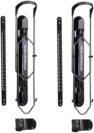 Steadyrack Bike Rack for Fat Bikes - The Original Wall Mounted Vertical Bike Storage - Fits Fat Tires - Space Saving Pivot Design - Heavy-Duty Steel Rack for Indoor Garage, Apartment or Home Use