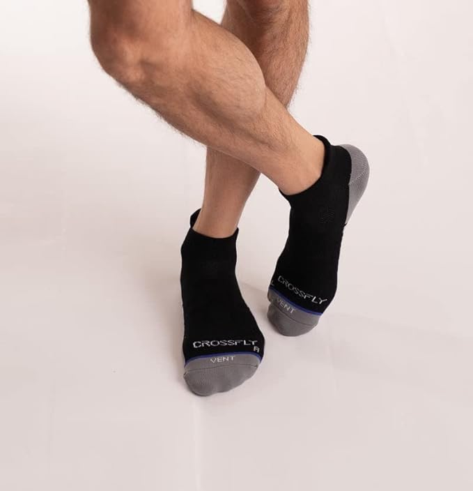 Men's Vent Low Cut Socks,Breathable, Anti-Blister Heel Tab and Arch Support, Ideal For Running, Cycling and Hiking