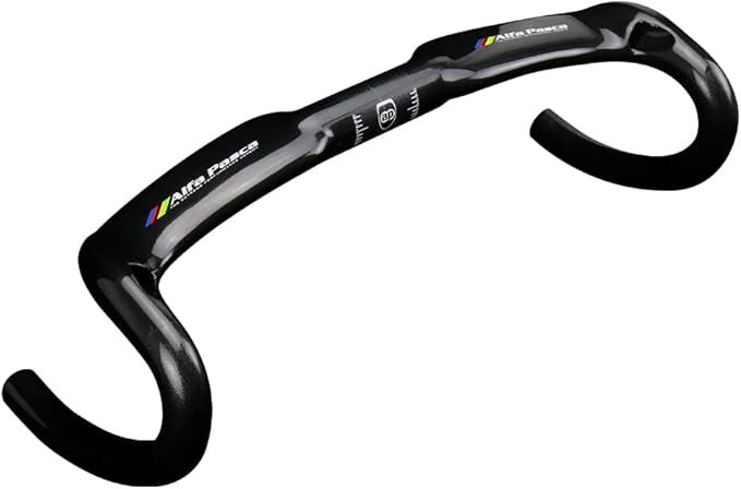 Alfa Pasca Aero Handlebars for Road Bike Carbon Racing Bicycle Handlebars Drop Bars Lightweight 31.8 UD Glossy/Matte 400/420/440mm
