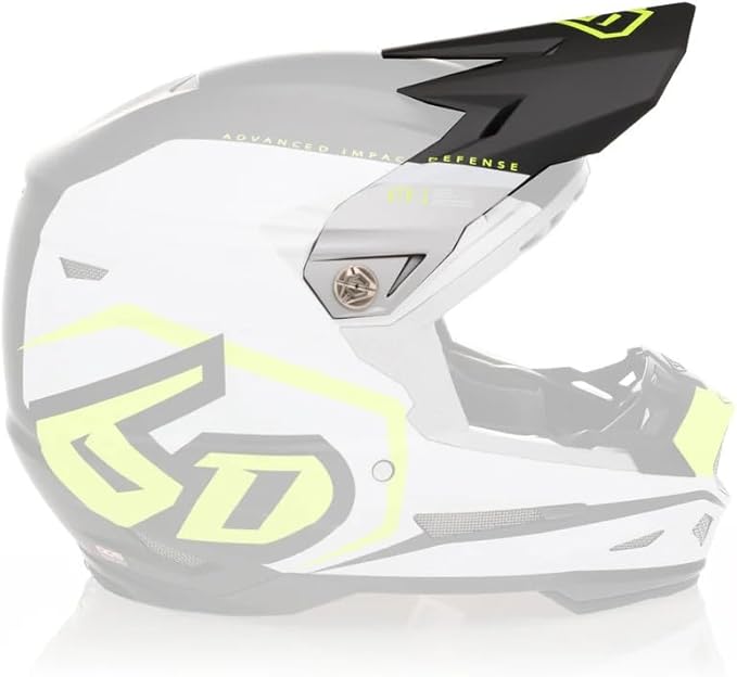 6D Helmets | ATR-2 (2024 - Newer) Motorcycle Helmet Replacement Visor | Delta Neon Yellow