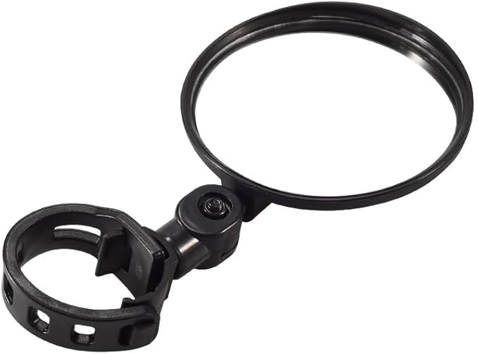Black Bike Mirror 360 Degree Rotatable Handlebar Rearview Bike Mirrors Shockproof Wide Angle Acrylic Convex Safety Mirror for Most Mountain Road Bike,Bike Mirrors Accessories