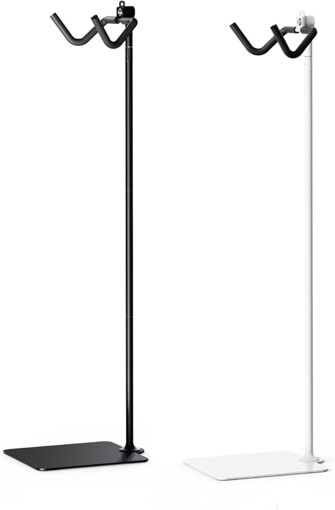 Rcool Carbon Steel Bike Stand,Adjustable 24-51in,Home Garage Parking Rack,Stable Anti-Slip,Durable Install,Frame Protection,Space-Saving，Black