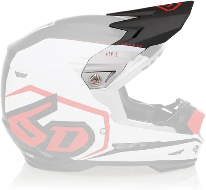 6D Helmets | ATR-2 (2024 - Newer) Motorcycle Helmet Replacement Visor | Delta Red