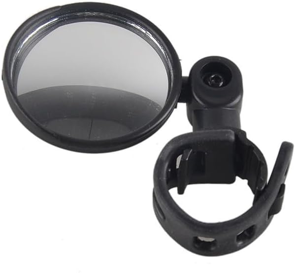 Black Bike Mirror 360 Degree Rotatable Handlebar Rearview Bike Mirrors Shockproof Wide Angle Acrylic Convex Safety Mirror for Most Mountain Road Bike,Bike Mirrors Accessories