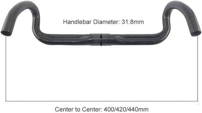 Carbon Fiber Handlebars 31.8 Alfa Pasca Carbon Handlebars Road Bike Bent Bar Drop Handlebar Bike Handle bars Aero Drop Bars UD Glossy 380/400/420/440mm Bicycle Accessories