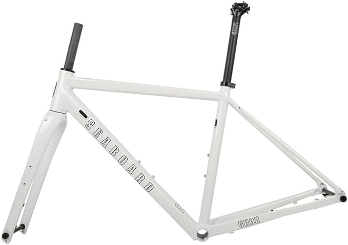 Gravel Road Bike Frameset 700C Aluminum Alloy Disc Brake Frame 44/47/50/53/56cm Carbon Fiber Fork Thru-Axle F100*12mm R142*12mm Internal Routing