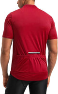 Bikewa Men's Cycling Jersey Moisture Wicking Short Sleeve UPF Half Zip Bike Road Riding Biking Shirts for Men Zipper Pockets