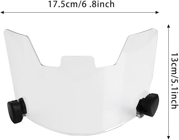 Football Visor Helmet Clear Visor, Scratch Resistant, UV Block, Anti-Fog, Anti-Cracking. Fits Youth and Adult Football Helmets.