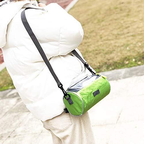 Waterproof Bicycle Handlebar Bag with Transparent Pouch and Adjustable Strap High-Capacity Cycling Front Pack