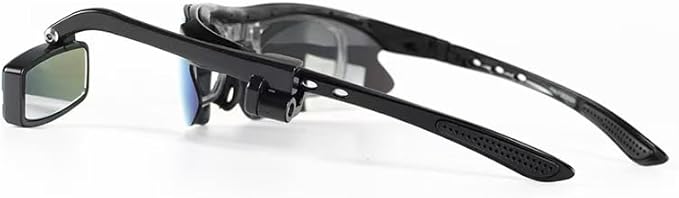 Helmet Mirror For Cycling Glasses or Helmet,360° Adjustable, Lightweight 15g HD Rearview Mirror, Clip-On Safety Cycling for Eyeglasses Wide-Angle Vision