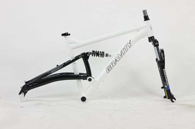 Gravity FSX 26 inch Wheel Aluminum Disc Brake Full Dual Suspension Bike Frame with Rear Shock
