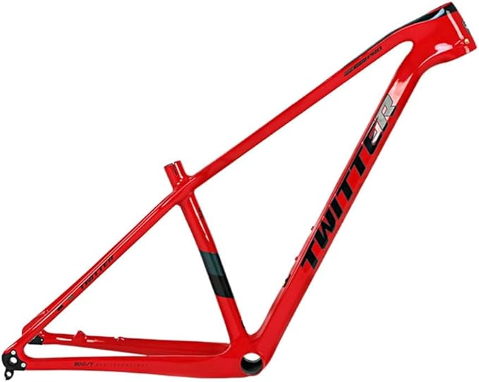 TUJISEK Mountain Bikes Frame Carbon Fiber 15''/17''/19'' Thru Axle 12 * 148mm Boost Mountain Bikes Frame Disc Brake XC Frame Internal Routing for 27.5 29er Wheels
