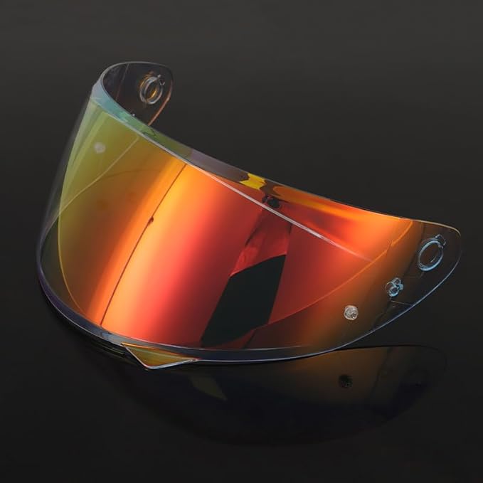 HJ-34P Visor Shield Replacement,HJC C10 Motorcycle Helmet Visor Compatible with HJ-34P HJC C10 UV Protection (Revo Clear Red)