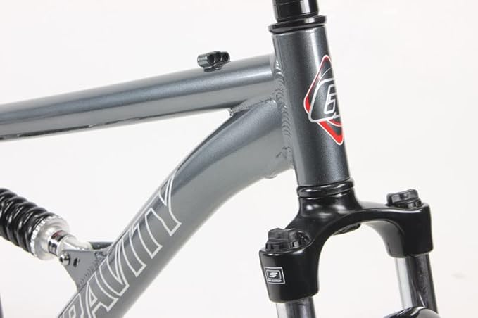 Gravity FSX 26 inch Wheel Aluminum Disc Brake Full Dual Suspension Bike Frame with Rear Shock