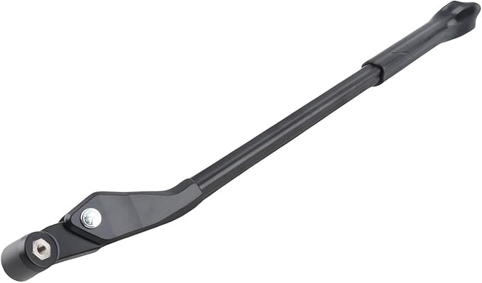 Aluminum Alloy Adjustable Bike Kickstand, Bicycle Side Stand for 24-29inch 700C Bikes, Anti - Skid Plastic Foot with Length Adjustment for Mountain and Road Bicycles