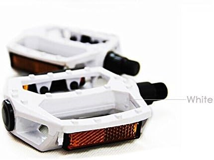 BlueSunshine Bike Pedals Set 9/16" for Mountain Bike, Aluminium Alloy Bearing Platform Pedals for BMX MTB Road Bicycle. Lightweight but Strong and Durable Alloy Flat Platform Pedals
