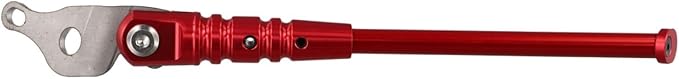 Adjustable Bicycle Kickstand, Bike Side Support Kick Stand, Single Leg Adjustable Aluminum Stands Mount Support, Folding Bicycles Modification For Folding Bikes With Installation Tools Length(red)