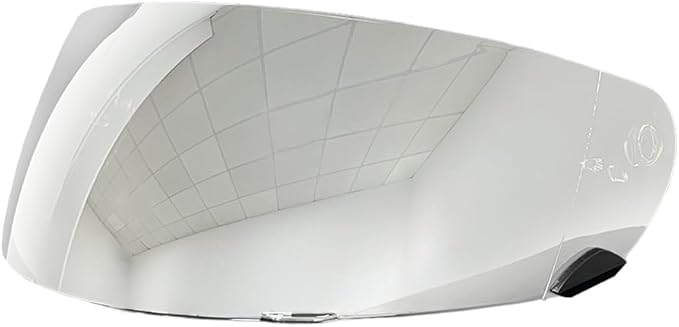 Qualifier DLX Helmet Visor,UV Protection Motorcycle Helmet Face Shield Compatible with Bell Qualifier/Qualifier DLX Mips/Star/Vortex/RS-1/RS-2/Revolver (Revo Clear Silver)