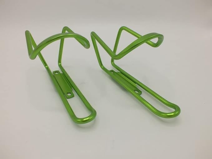 Green Water Bottle Cage Pair Road Mountain Hybrid Confort Cruiser Bike Frame Mount Aluminum Alloy