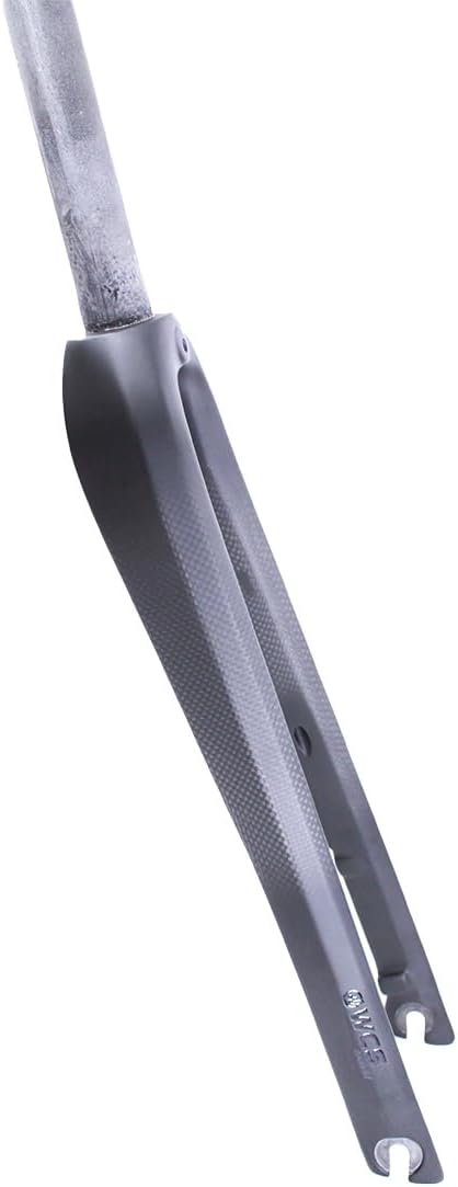 WCS 700C Carbon Road Bike Fork – 1-1/8” Straight Steerer, QR 9mm, Max 32C Flat Mount Disc (Light Gravel/Commuter)