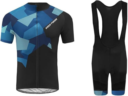 2021 Men Pro Racing Team MTB Cycling Short Sleeve Jersey Shorts Set