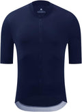 YKYWBIKE Cycling Jersey Men Aero Race Fit, Road Bike Jersey Short Sleeved Moisture Wicking, Breathable,Zip Pocket,UPF50＋