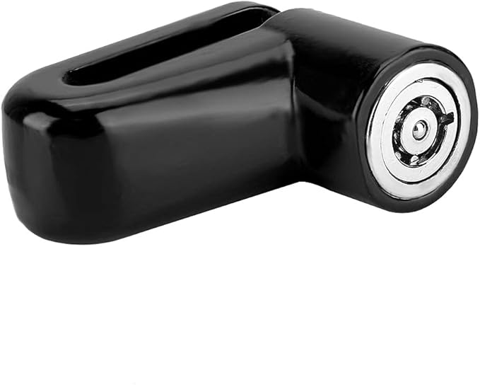 Heavy Duty Motorcycle Disc Lock, AntiTheft Pin Brake Wheel Security Lock with Alarm, Durable Bike Protection for Motorcycles & Scooters, Loud 110dB Alarm for Theft (Black)