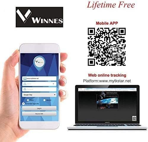 GPS Tracker for Vehicles Winnes 4G TK918 Worldwide Real-time Tracking Magnetic GPS Locator with 20000mah Battery Waterproof Tracker with Anti-Theft Alarm for Car/Boat,SIM Card Needed