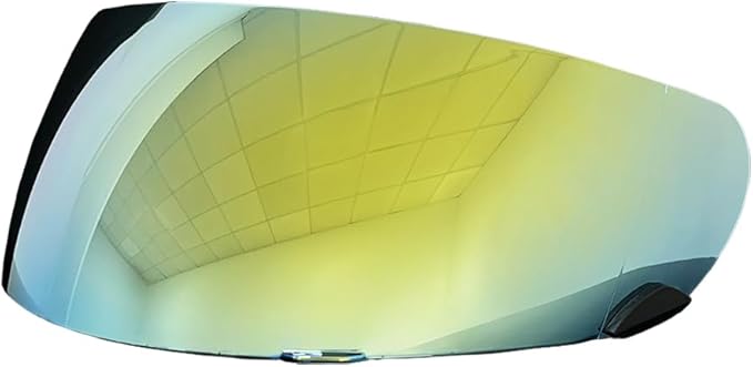 Qualifier DLX Helmet Visor,UV Protection Motorcycle Helmet Face Shield Compatible with Bell Qualifier DLX Mips/Qualifier/Star/Vortex/RS-1/RS-2/Revolver (Revo Deep Gold)