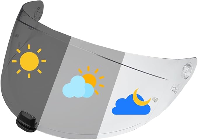 HJ-31 Helmet shield Replacement, Motorcycle Helmet Visor Compatible with HJC i10 and i70 (Photochromic)