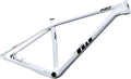 27.5er 29er XC Hardtail Mountain Bike Frame 15/17/19in Carbon Fibre Disc Brake Frame 135mm Quick Release Cyclocross Bike Frame BB92*41mm(White,29 * 19")