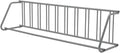 Floor Bike Rack,Sigle-Side 10-Bike Rack 122"L,Grid Bike Rack In Ground,Freestanding Bicycle Floor Parking Stand,Stand Bike Racks for Garages Streets Yards Bike Events