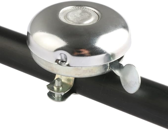 Riloer Bike Bell, Rotary Action, for City Bikes, Cruisers, Road Bikes or MTB, Fits Handlebar diameters 21 to 24mm, Riten Bicycle Bell