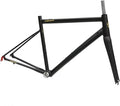 43CM 45CM 47CM 50CM 53CM Road Bike Frameset 700C Aluminum Alloy Quick Release Frame 100/130mm C Brake BSA BB68 Climbing Bike Frame with Carbon Fiber Fork(Black,47cm)