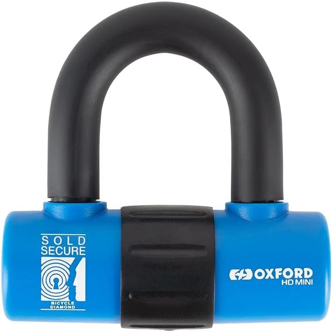 Oxford HD Mini U Lock 14mm. Bicycle Diamond and Motorcycle Gold Sold Secure. Disc Lock.