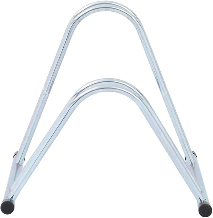 Galvanized Steel Floor Freestanding Bicycle Stand for 2 Bikes, 2 Bikes Floor Bike Stand, Bike Floor Parking Rack for Indoor & Outdoor Garage Storage,-865