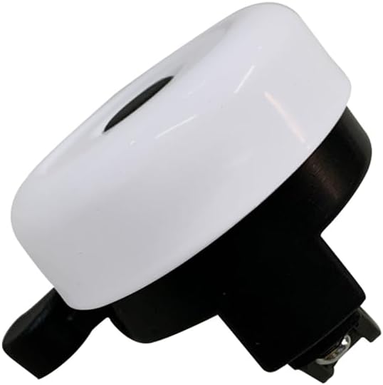 Bike Bell Classic Bicycle Bell with Loud Clear Sound, White and Black, for Adults and Kids, Easy Mount Design