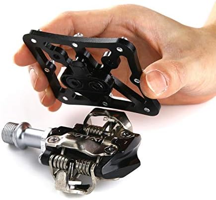 Clipless Clip-in Platform Adapter Pedal for Shimano SPD Pedals Aluminum Alloy Bike Pedal Adapter