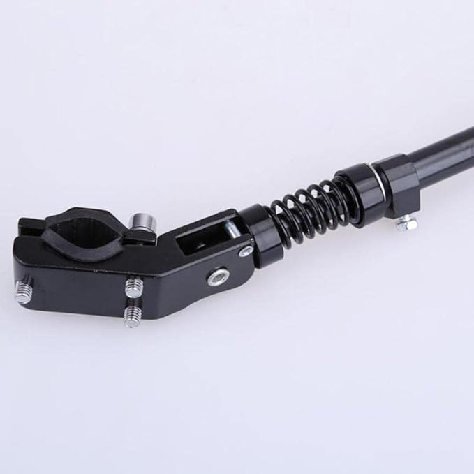 Cycling Kickstand Adjustable Aluminum Alloy Bike Parts Single Side Rear Mount Non-Slip Rubber Foot Suitable for Kids Adult Road S