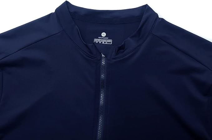 YKYWBIKE Cycling Jersey Men Aero Race Fit, Road Bike Jersey Short Sleeved Moisture Wicking, Breathable,Zip Pocket,UPF50＋